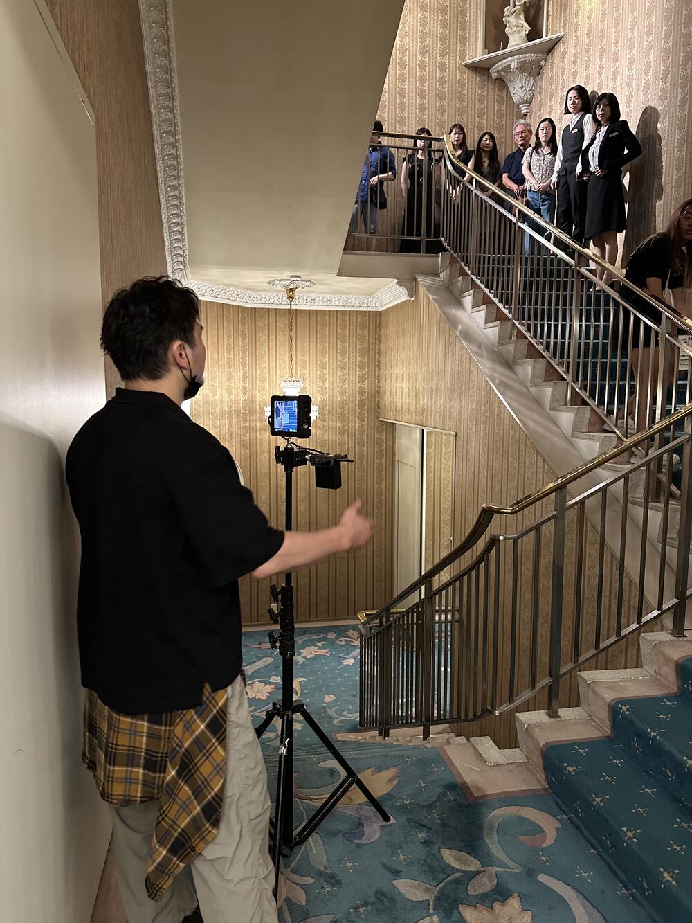 Behind the scenes photo