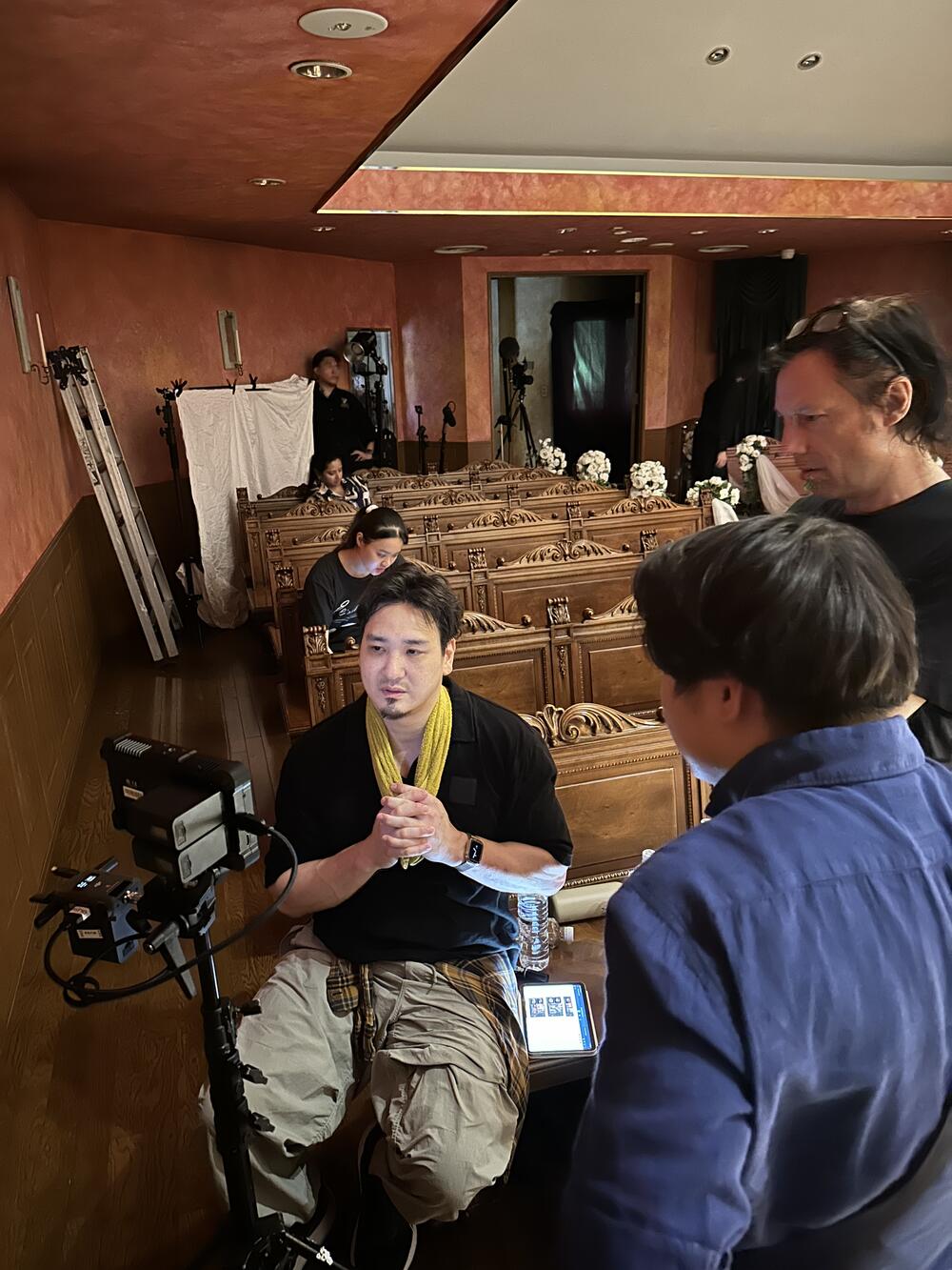 Behind the scenes photo