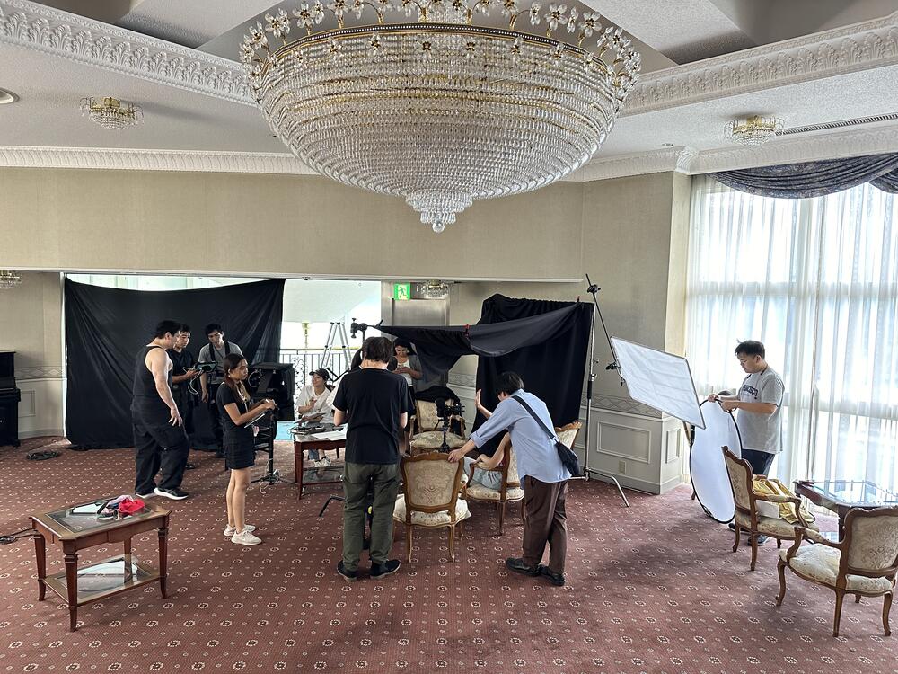 Behind the scenes photo