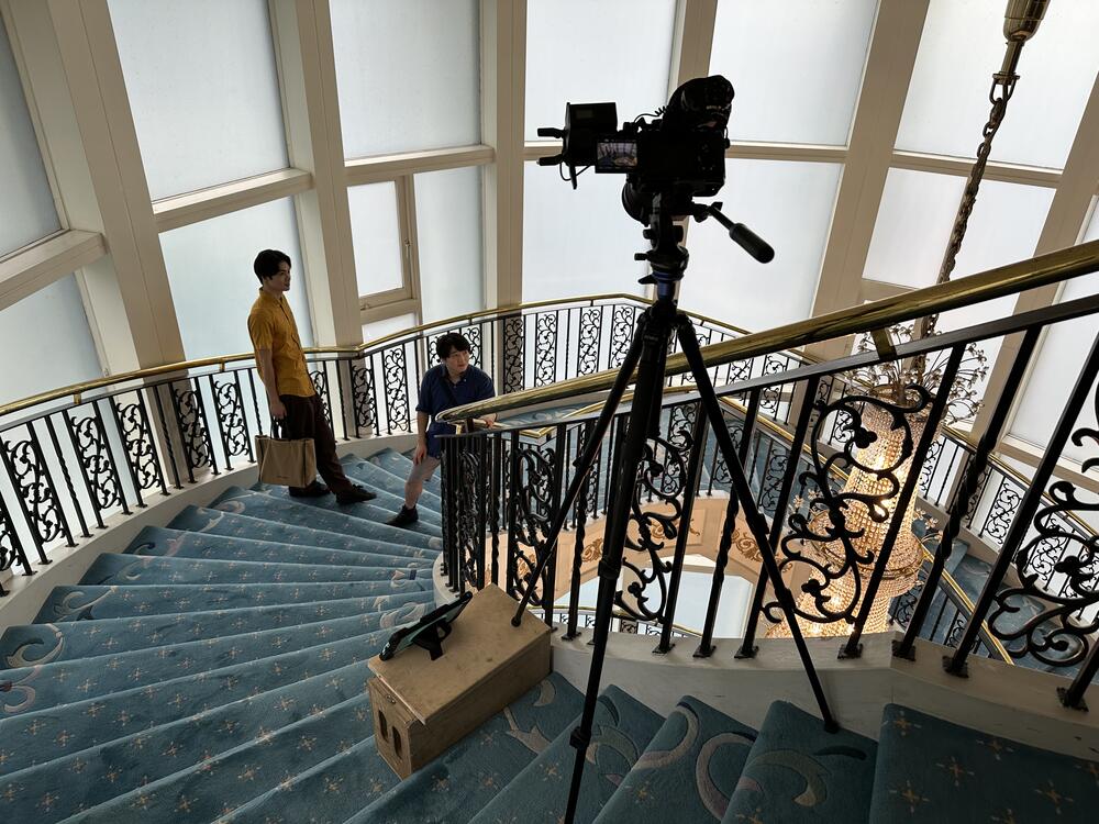Behind the scenes photo