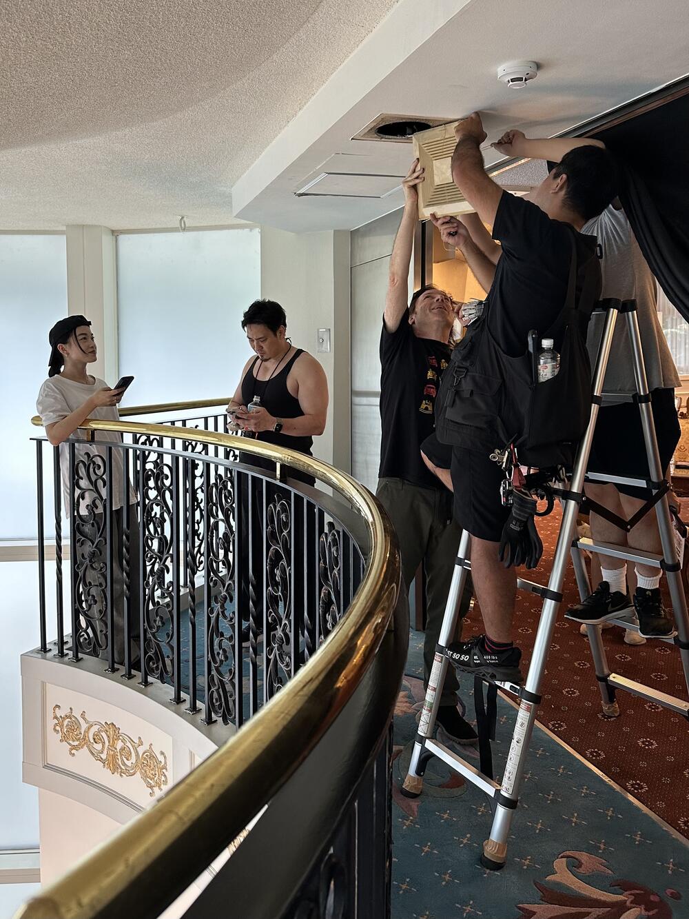 Behind the scenes photo