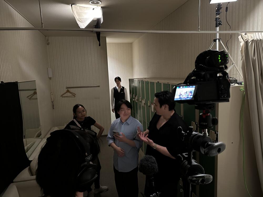 Behind the scenes photo