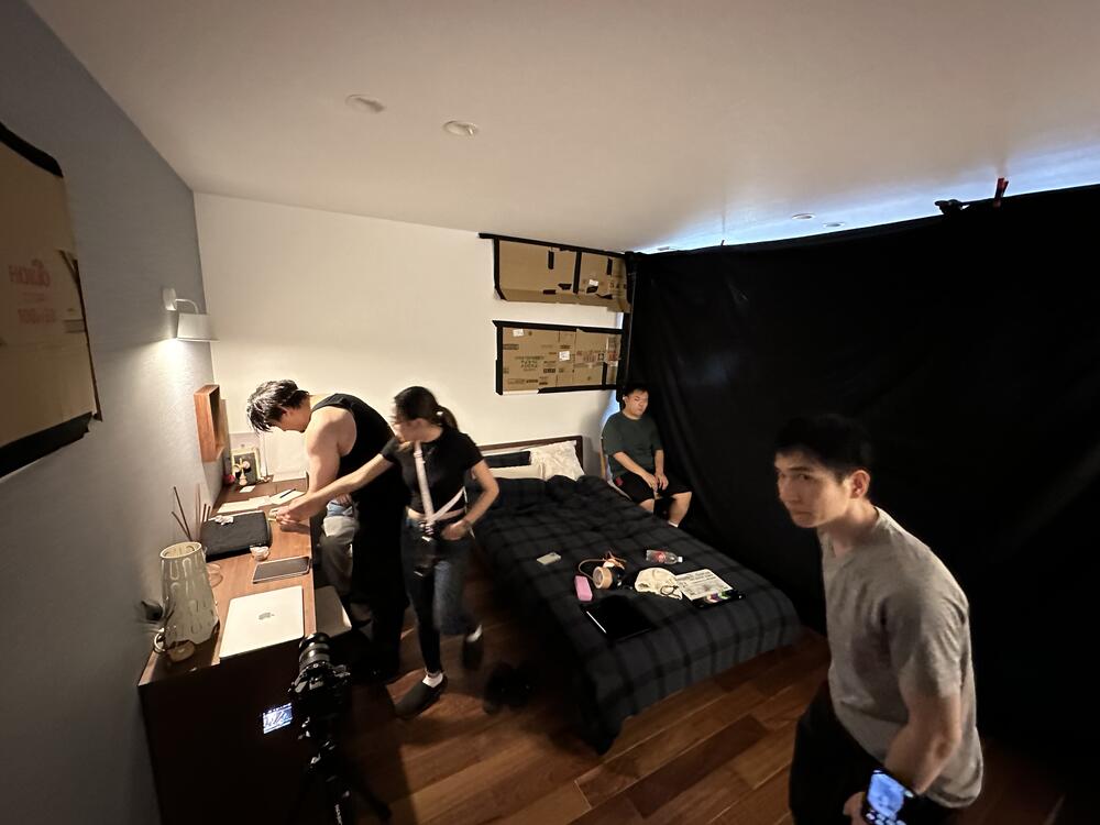 Behind the scenes photo
