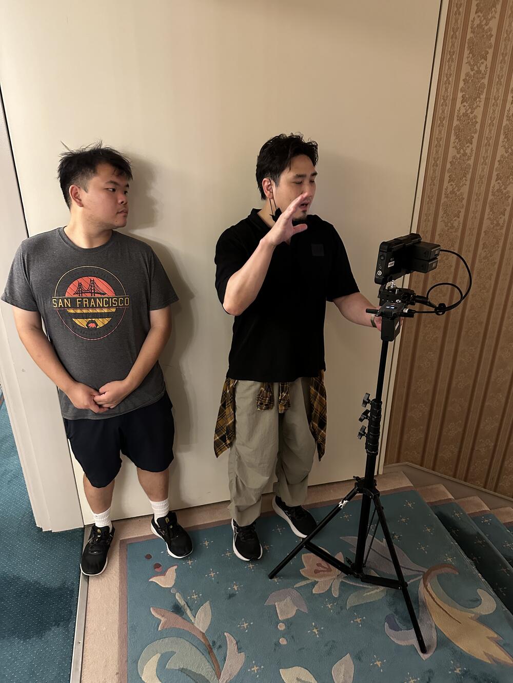 Behind the scenes photo