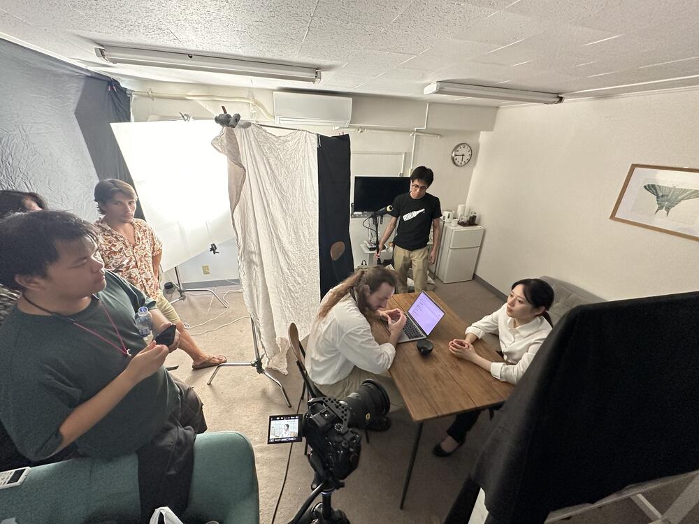 Behind the scenes photo